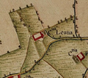 Cascina Lesna. Carta Topografica della Caccia, 1760-1766. © Archivio di Stato di Torino
